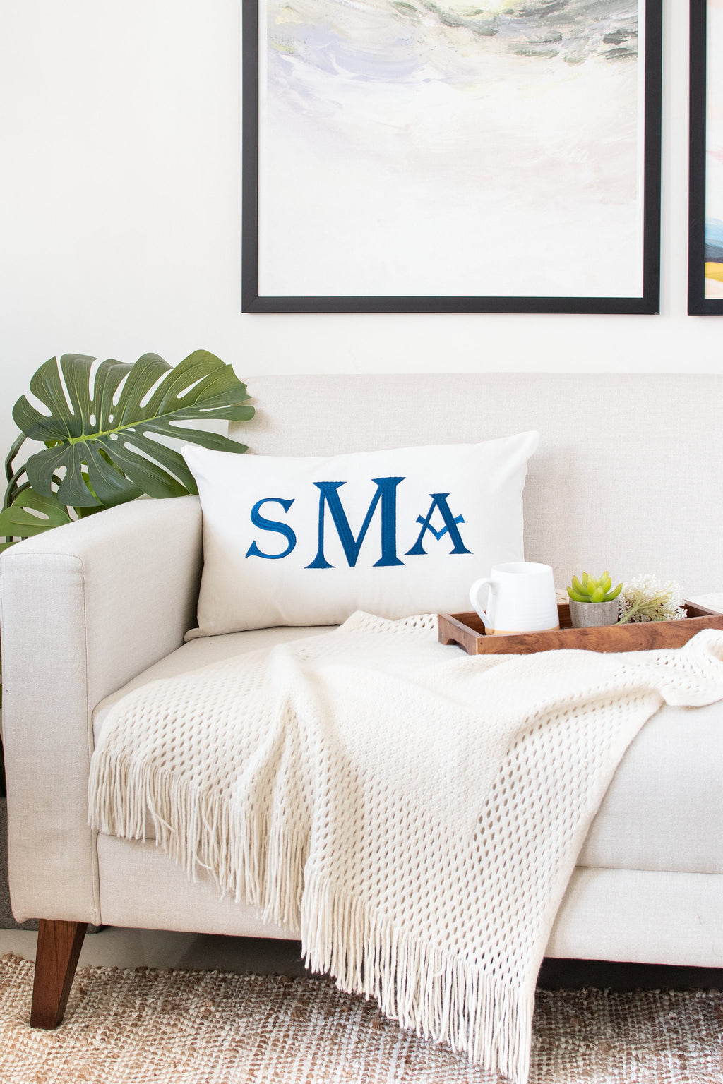 Monogram Pillow, Personalized Wedding Gift for Couples, Custom Monogram Gifts for Couples, Wedding Pillow Cover
