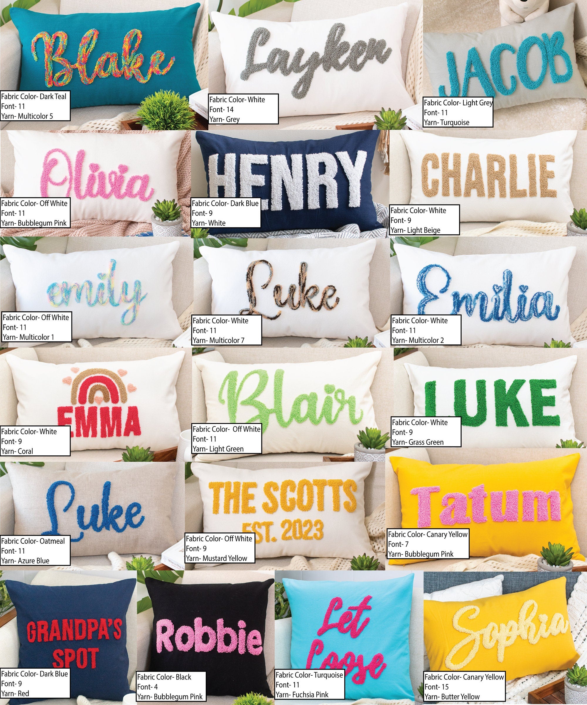 Custom Zip Code Pillow Cover,  Punch Needle Pillow, Personalized Pillows, Housewarming Gift, First Home Gift, New Home Gift