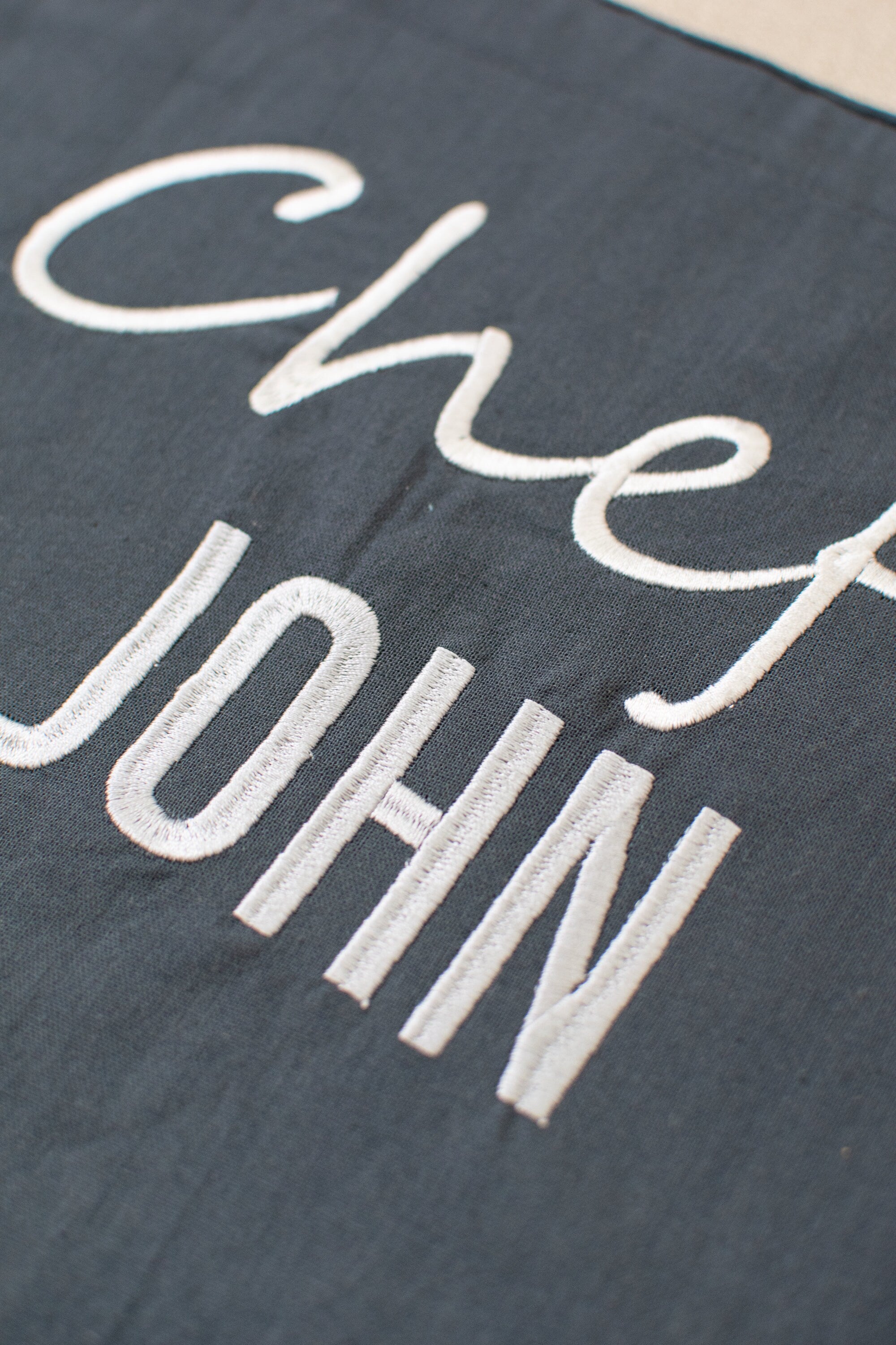 Personalized Embroidered Chef Apron with Custom Name for Him, Father's Day Gift for Dad, Grandpa, Custom Apron, Grilling Gifts for Men