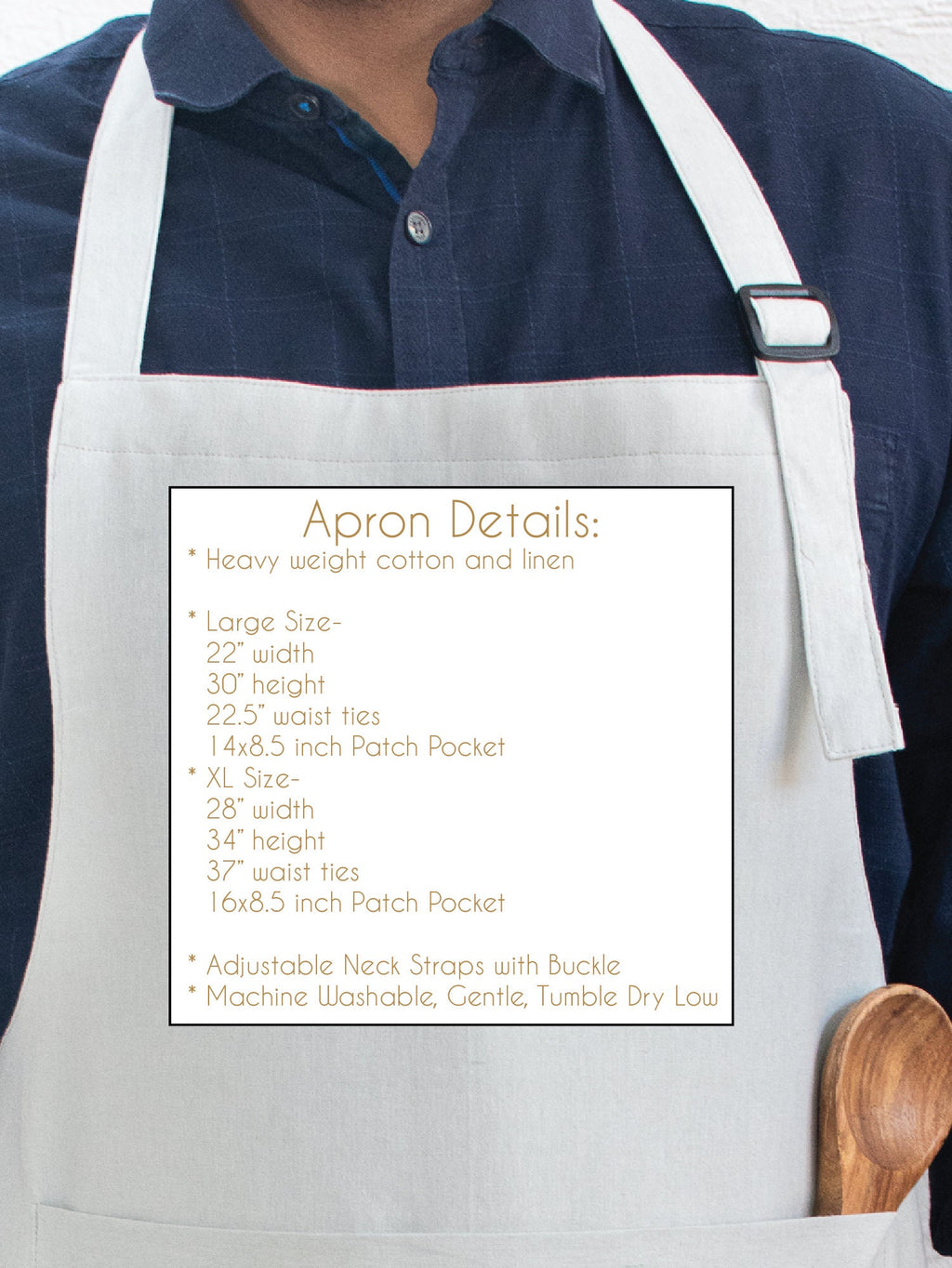 Personalized Embroidered Chef Apron with Custom Name for Him, Father's Day Gift for Dad, Grandpa, Custom Apron, Grilling Gifts for Men