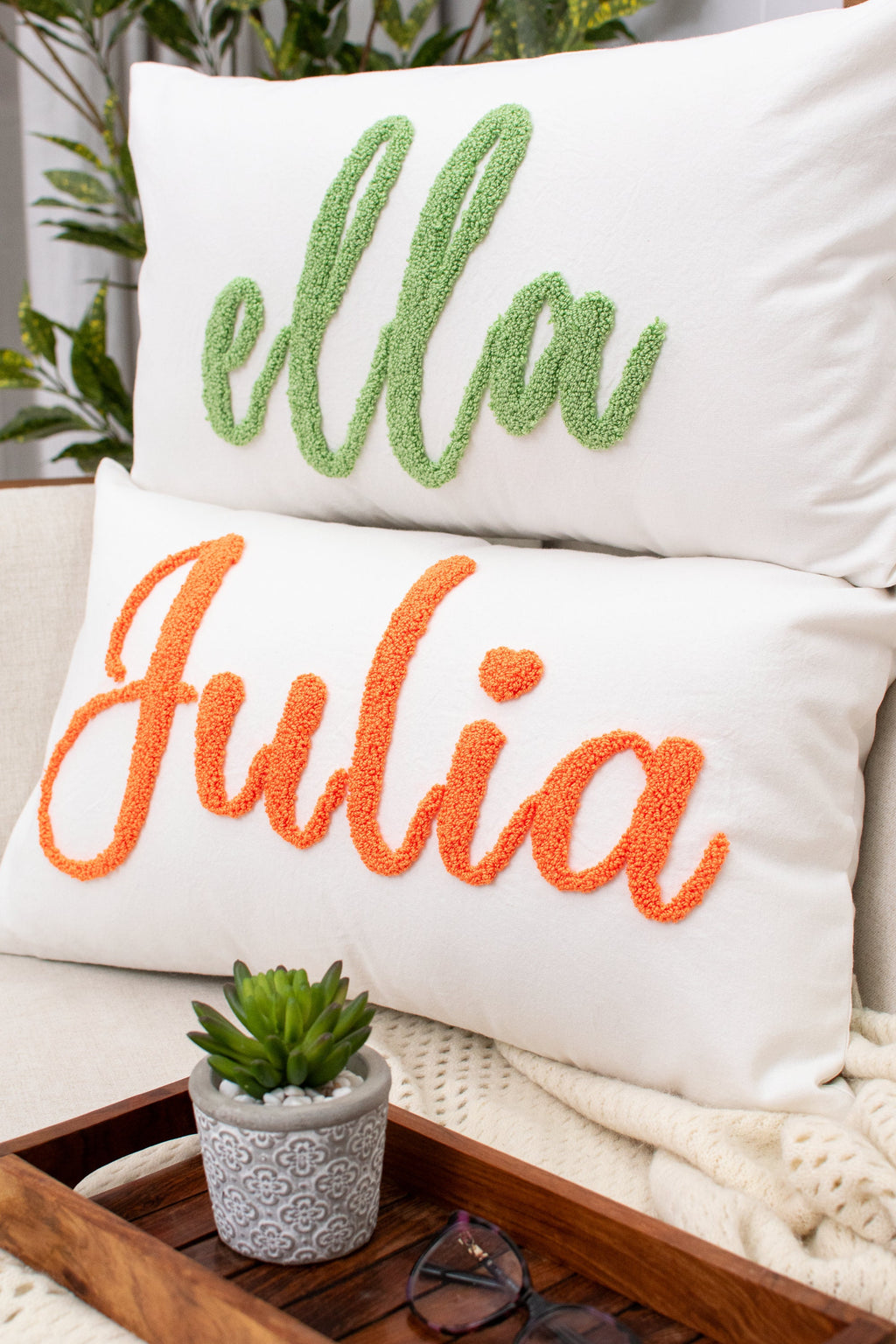 Custom Name Pillow Cover, Dorm Gift for Her, Graduation Gift, Embroidered Name Pillowcase, Baby Girl Pillow Cover, Gift for Boy