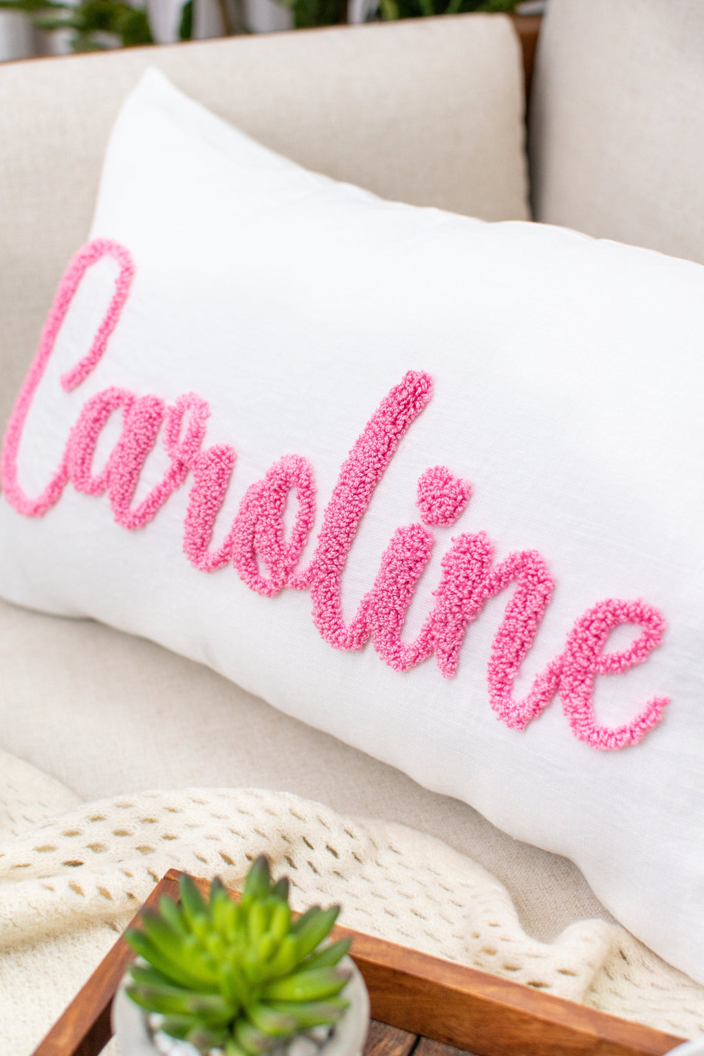 Dorm Gift for her, Graduation Gift, Custom Name Pillowcase, Embroidered Name Pillowcase, Baby Girl Pillow Cover, Gift for Boy, Newborn Gift
