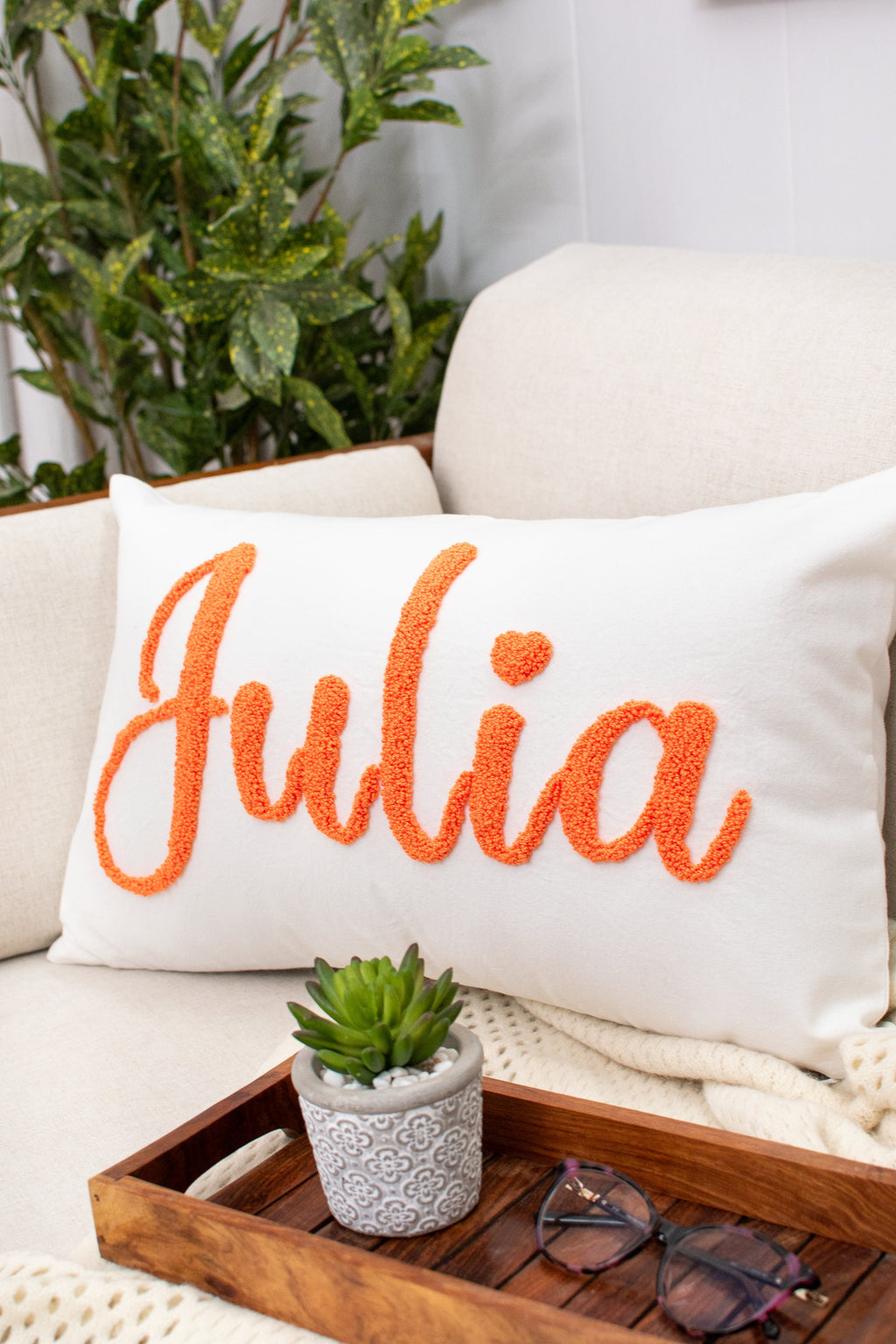 Custom Name Pillow Cover, Dorm Gift for Her, Graduation Gift, Embroidered Name Pillowcase, Baby Girl Pillow Cover, Gift for Boy