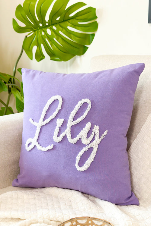 Personalized Baby Name Pillow Cover, Baby Shower Gift, Newborn Gift, New Mom Gift, Pregnancy Gift, Slumber Party Gift, Dorm Pillow Cover