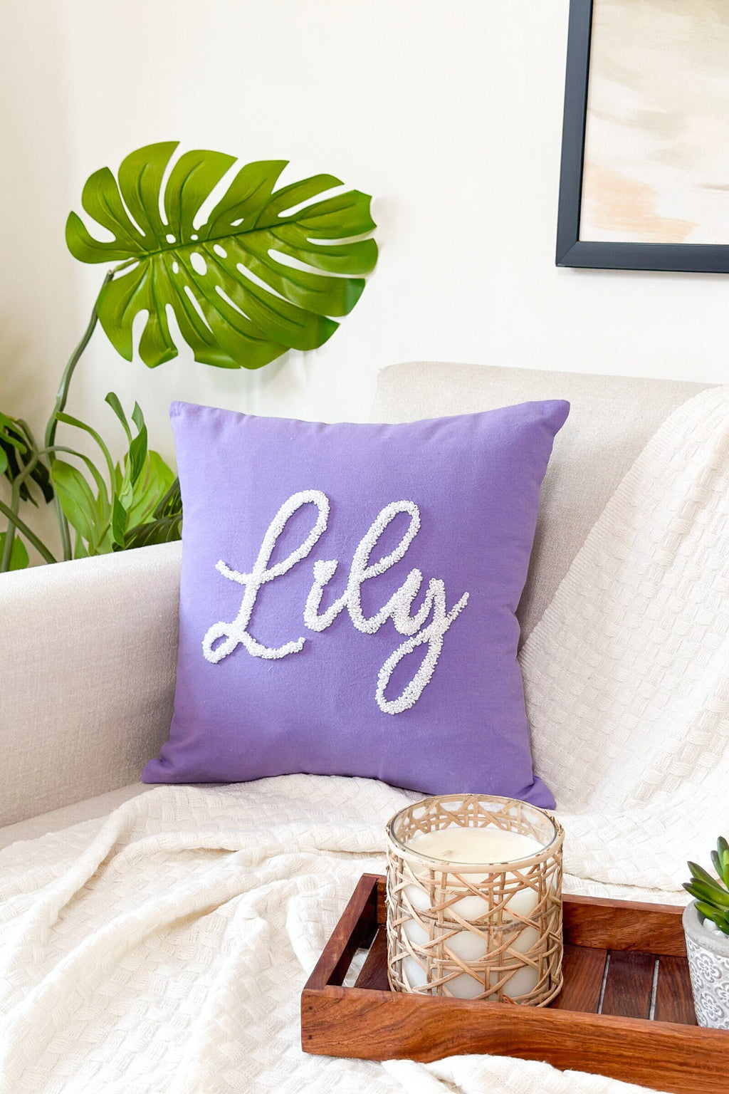 Personalized Baby Name Pillow Cover, Baby Shower Gift, Newborn Gift, New Mom Gift, Pregnancy Gift, Slumber Party Gift, Dorm Pillow Cover